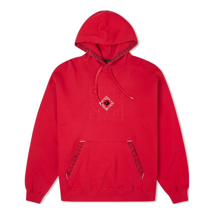 Mikina Converse New Year Series Tiger Stripes Embroidered Hoodie Červená | 10024151-A03