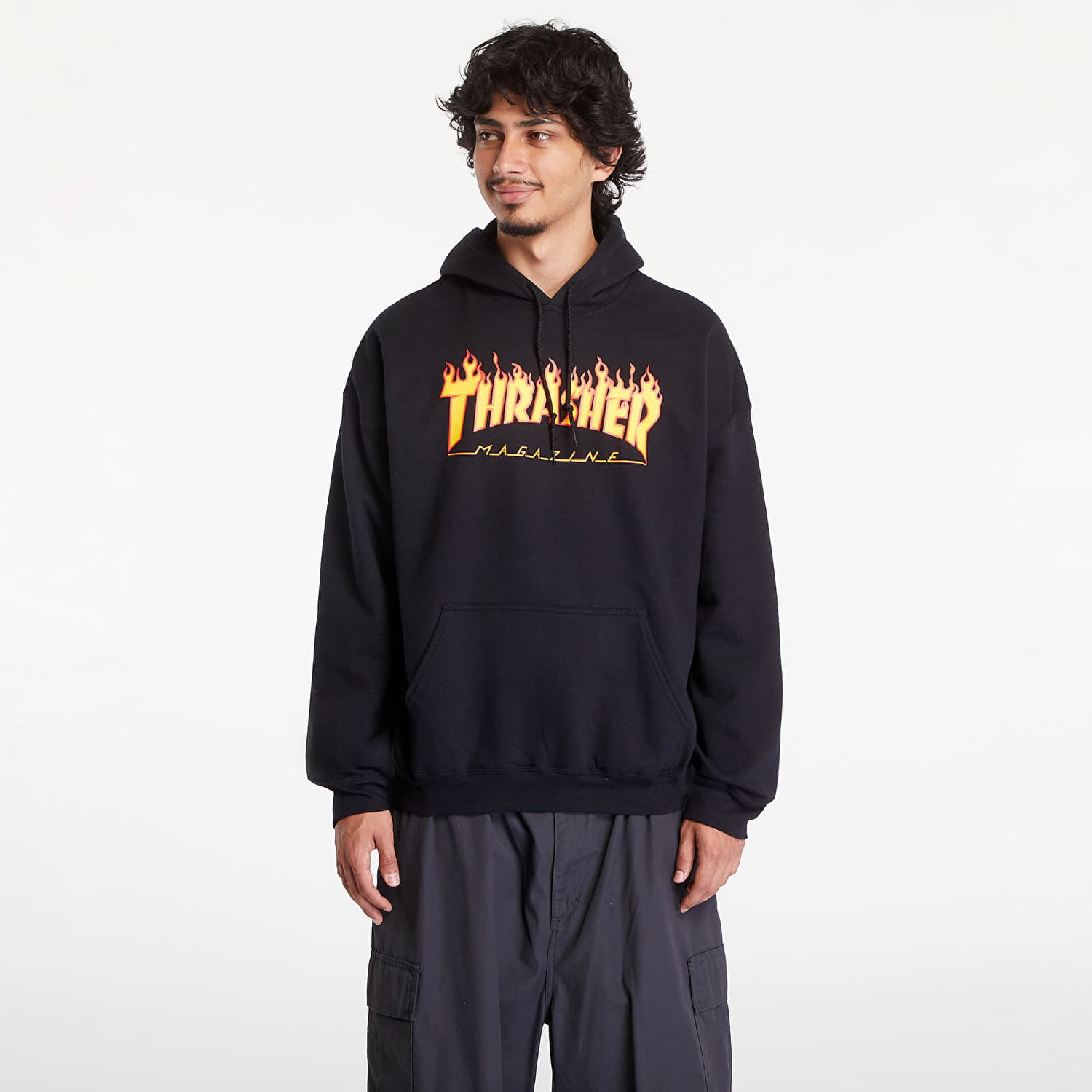 Mikina Thrasher Flame Logo Hoodie Čierna | 113102BK, 0