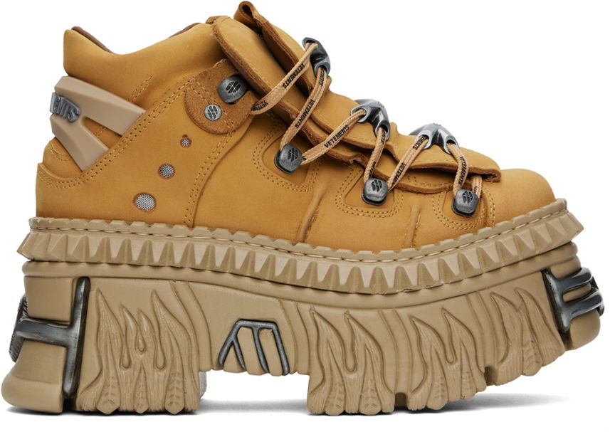 Oblečenie VETEMENTS VETEMENTS Tan New Rock Edition Platform Sneakers Béžová | UE64SN160O, 0