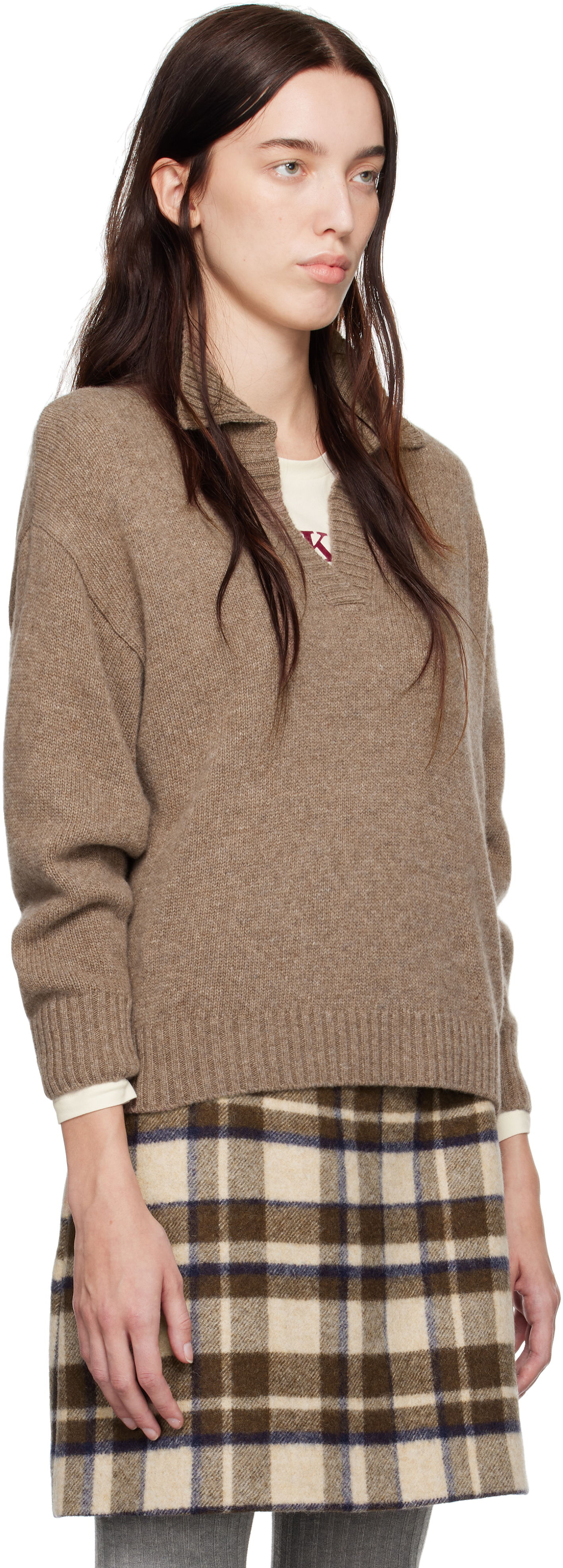 Sveter Max Mara Weekend Max Mara Agre Wool Pullover Hnedá | 2425366152600 MM12149, 1