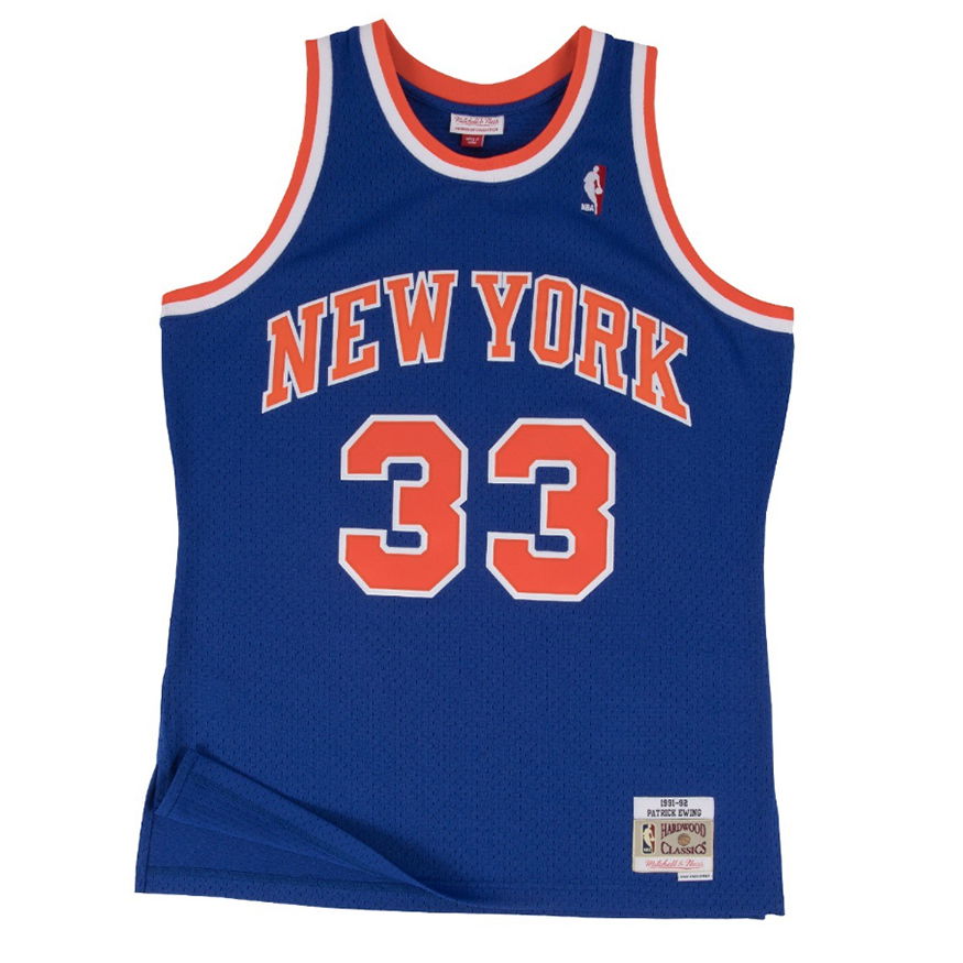 Tielko Mitchell & Ness Swingman Jersey New York Knicks Patrick Ewing Navy | SMJYGS18186-NYKROYA91PEW, 1