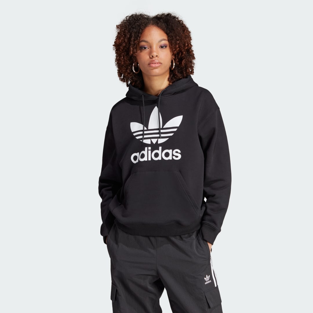 Mikina adidas Originals Trefoil Hoodie Čierna | IK4058, 0