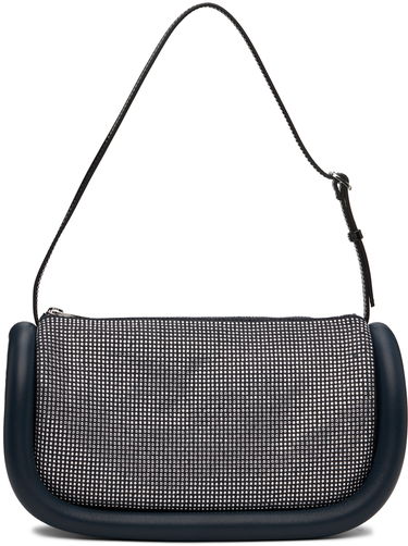 Taška cez rameno JW Anderson JW Anderson Bumper 15 Crystal-Embellished Shoulder Bag Navy | HB0524-FA0274, 0