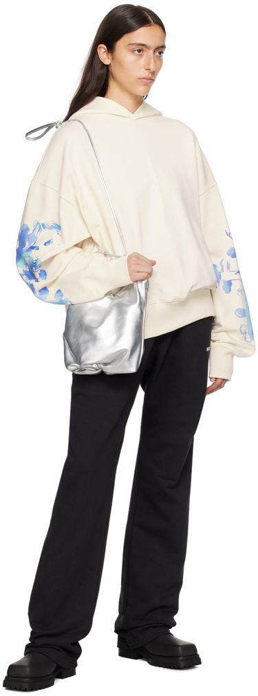 Mikina We11done Floral Print Oversized Hoodie Biela | WD-TH3-23-887-U-WH, 3