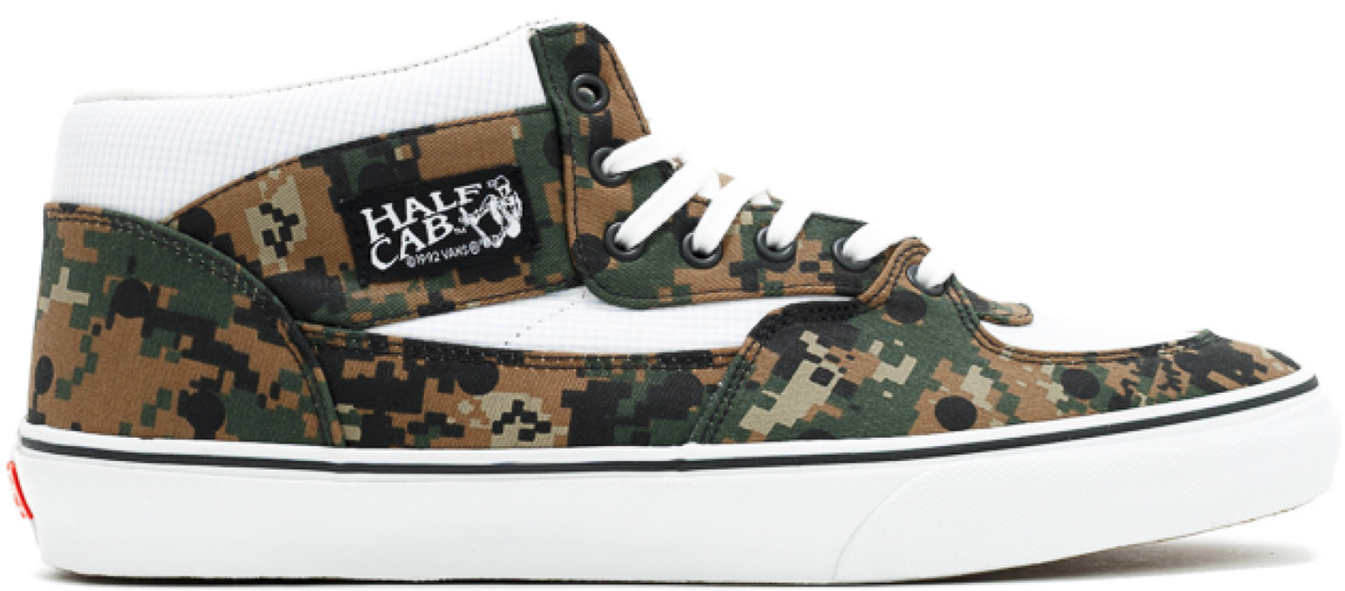 Tenisky a topánky Vans Half Cab Supreme x CDG Digi Camo Olive Hnedá | VN0VFD9OS, 0