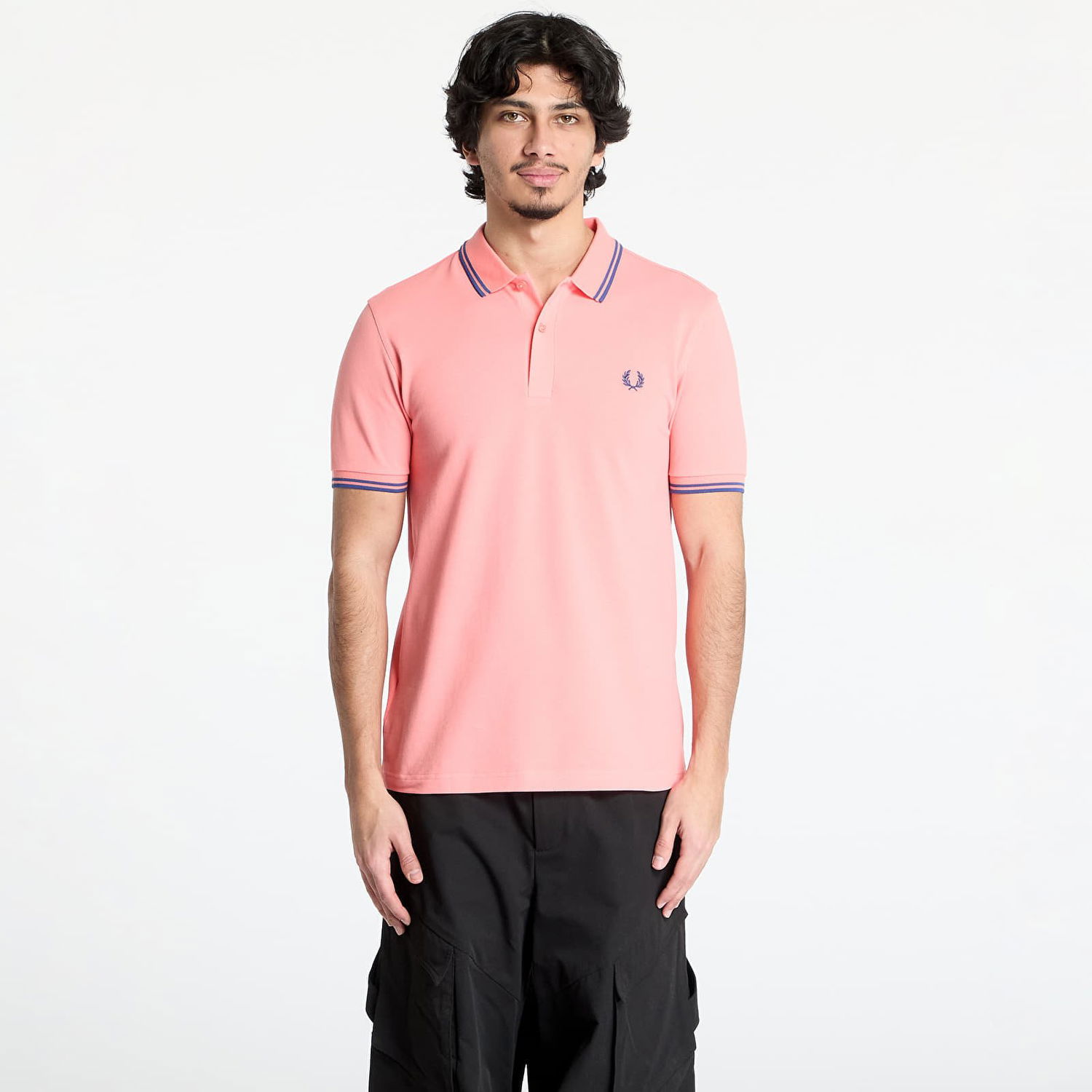 Polo tričko Comme des Garçons Comme des Garçons SHIRT x Fred Perry Knit T-Shirt Ružová | FO-T501 CORAL, 0