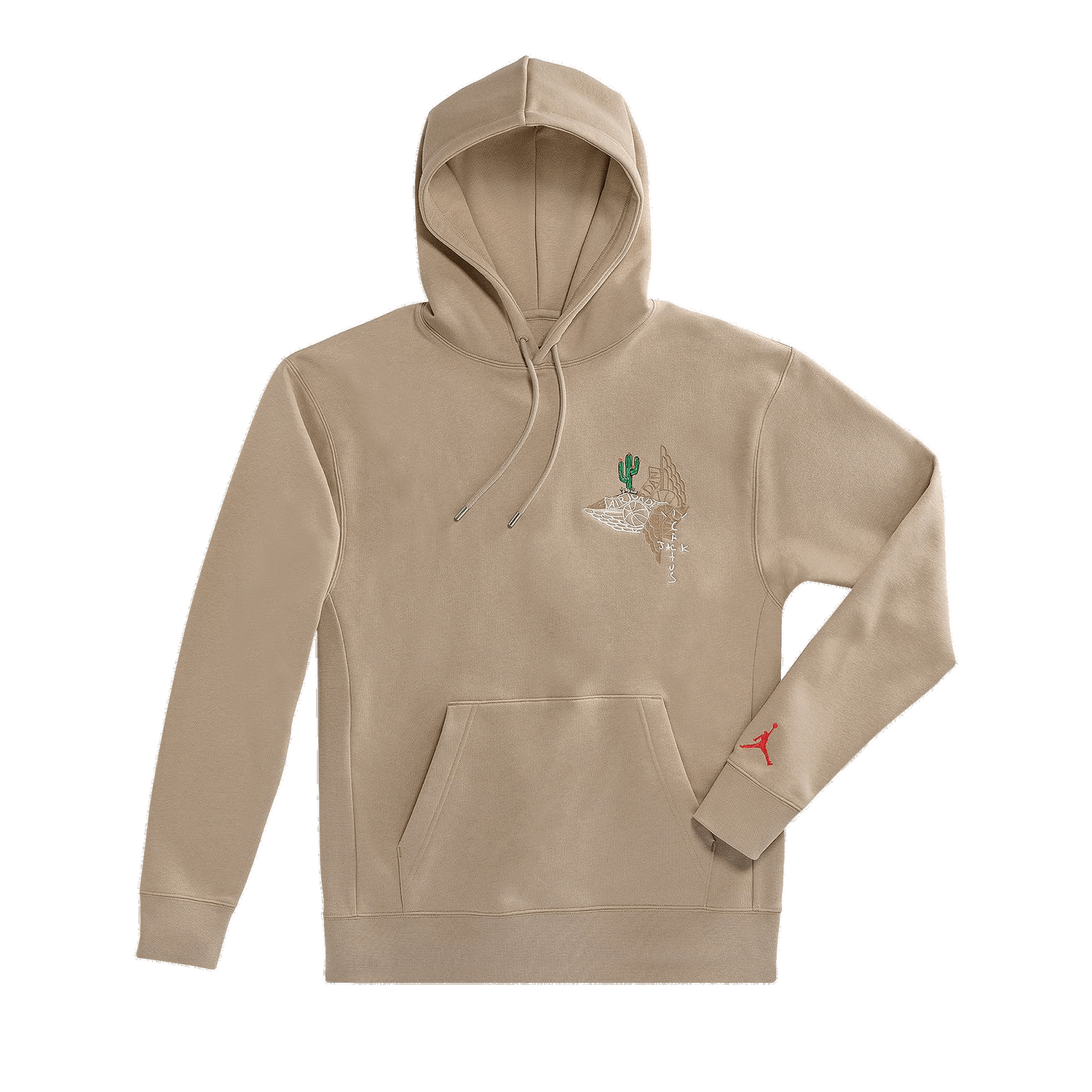 Mikina Cactus Jack by Travis Scott Jordan x Pullover Hoodie Béžová | CZ0162 247, 0