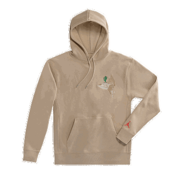 Mikina Cactus Jack by Travis Scott Jordan x Pullover Hoodie Béžová | CZ0162 247, 0