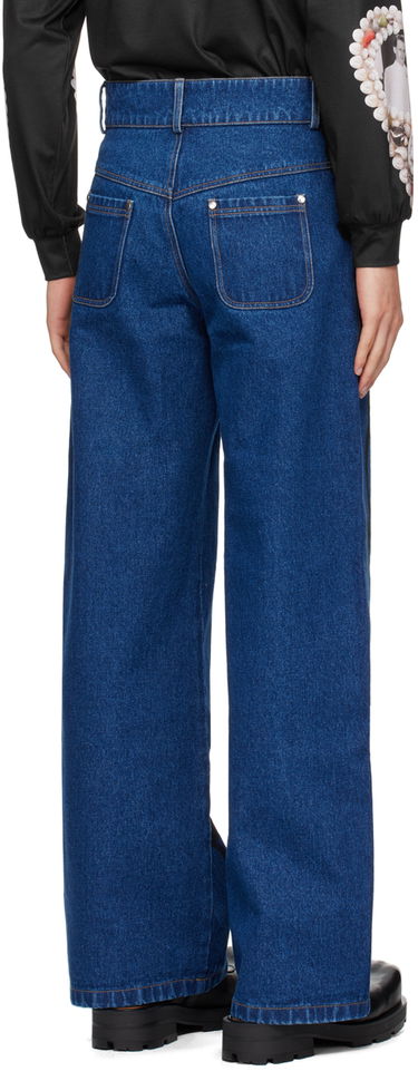 Džínsy Chopova Lowena Chain Printed Denim Jeans Modrá | 4071, 2
