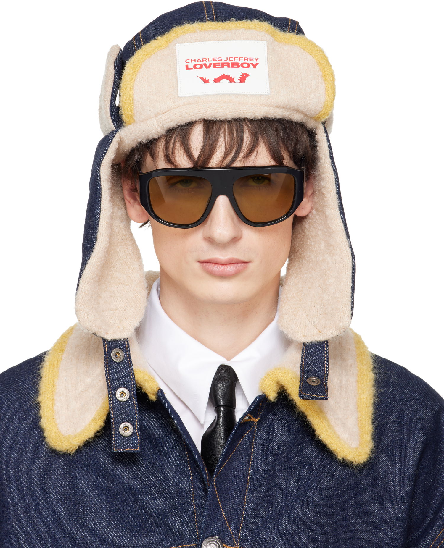 Klobúk Charles Jeffrey Loverboy Charles Jeffrey LOVERBOY Knit Patch Trapper Hat Rôznofarebný | 052131201, 0