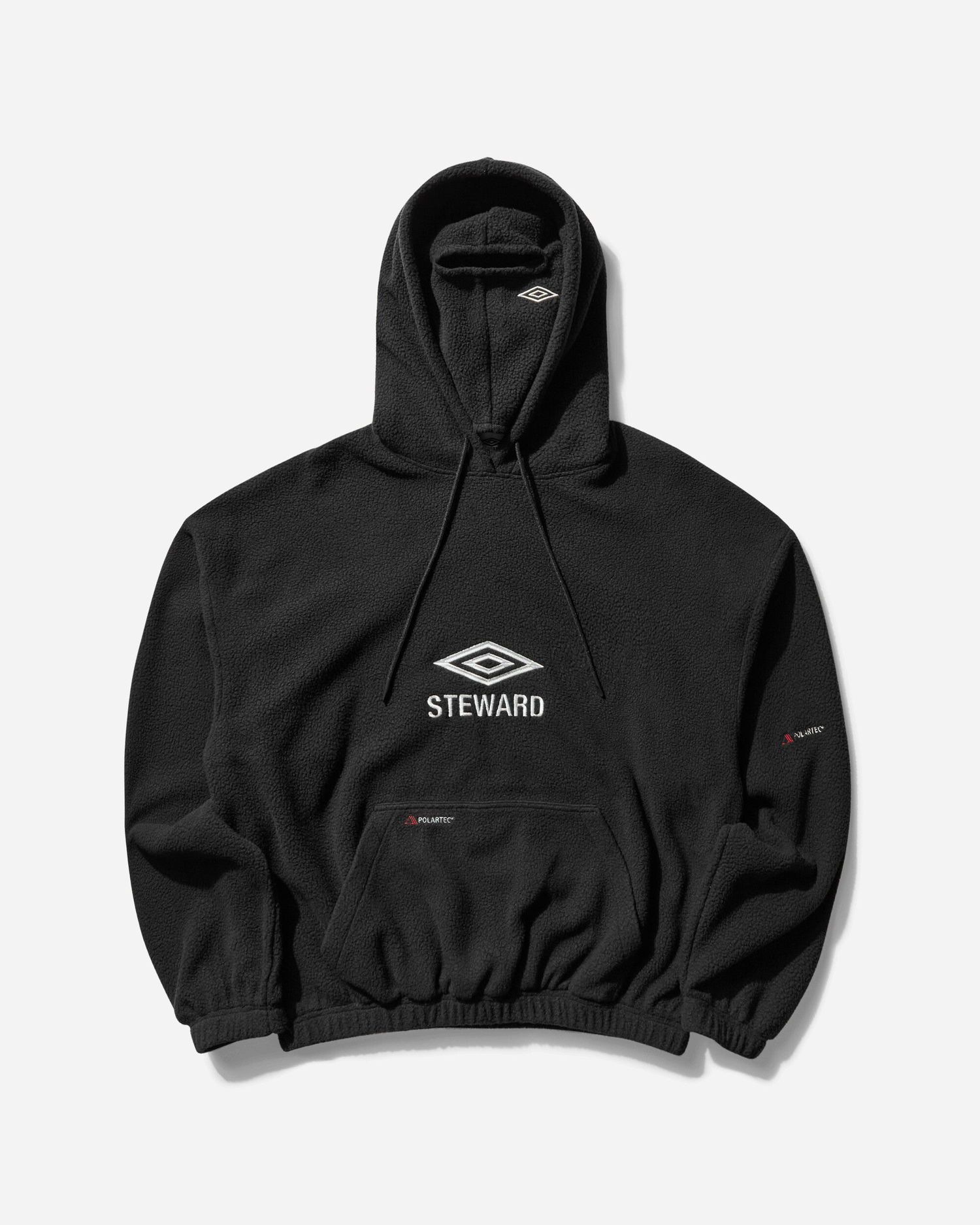 Mikina Umbro Steward Polartec Fleece Masked Hoodie Čierna | UBMW0394FA244 GRY0003, 1