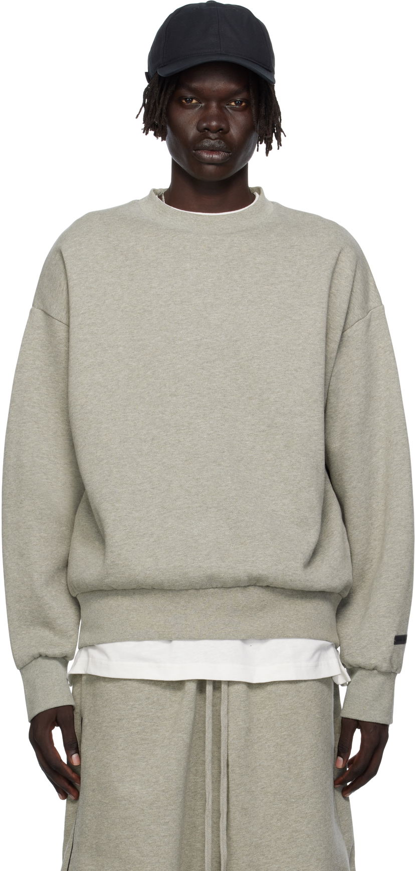 Mikina Fear of God Fear of God ESSENTIALS Classic Fit Fleece Crewneck Sweatshirt Šedá | 192SP252045F