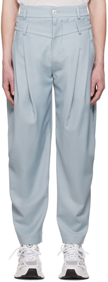 Nohavice Feng Chen Wang Feng Chen Wang Double Waistband Trousers Modrá | FUS15TR05, 0
