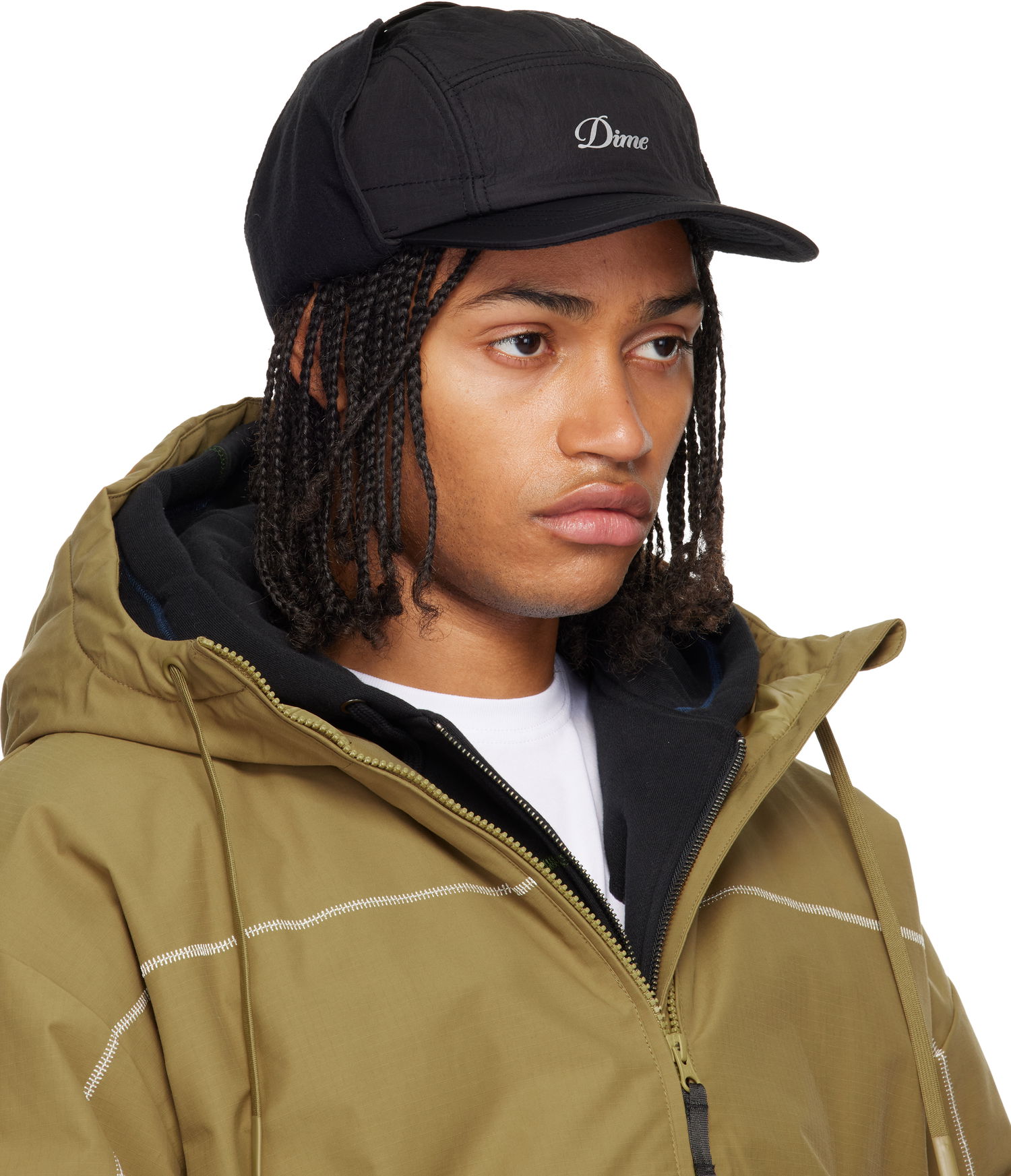 Šiltovka Dime Dime Cursive Earflap Cap Zelené | DIMEHO2522BLK, 1