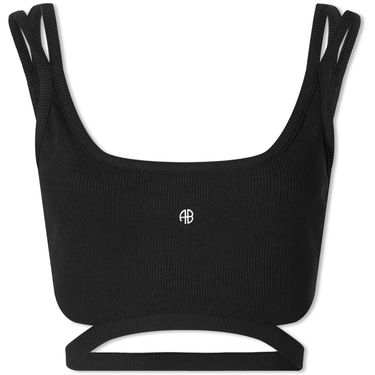Tielko Anine Bing Amari Cutout Ribbed Sports Bra Čierna | S-10-9155-000, 0