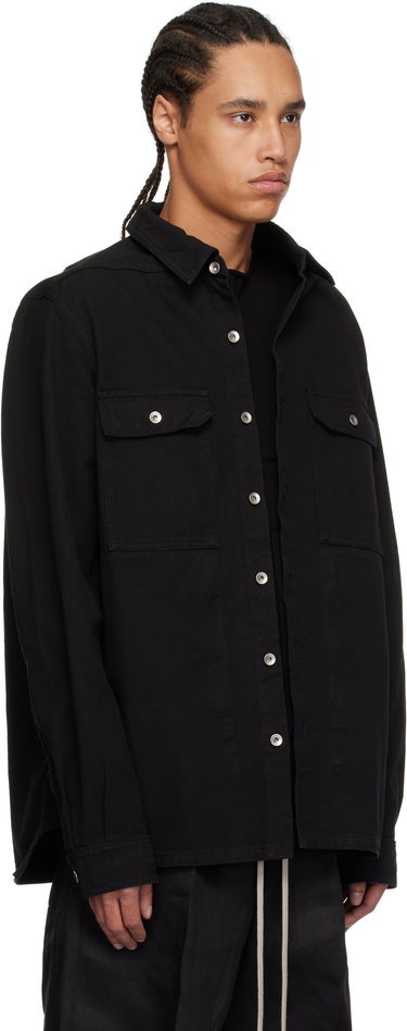 Košeľa Rick Owens Rick Owens DRKSHDW Hollywood Organic Cotton Overshirt Béžová | DU01E3755 CVS, 4