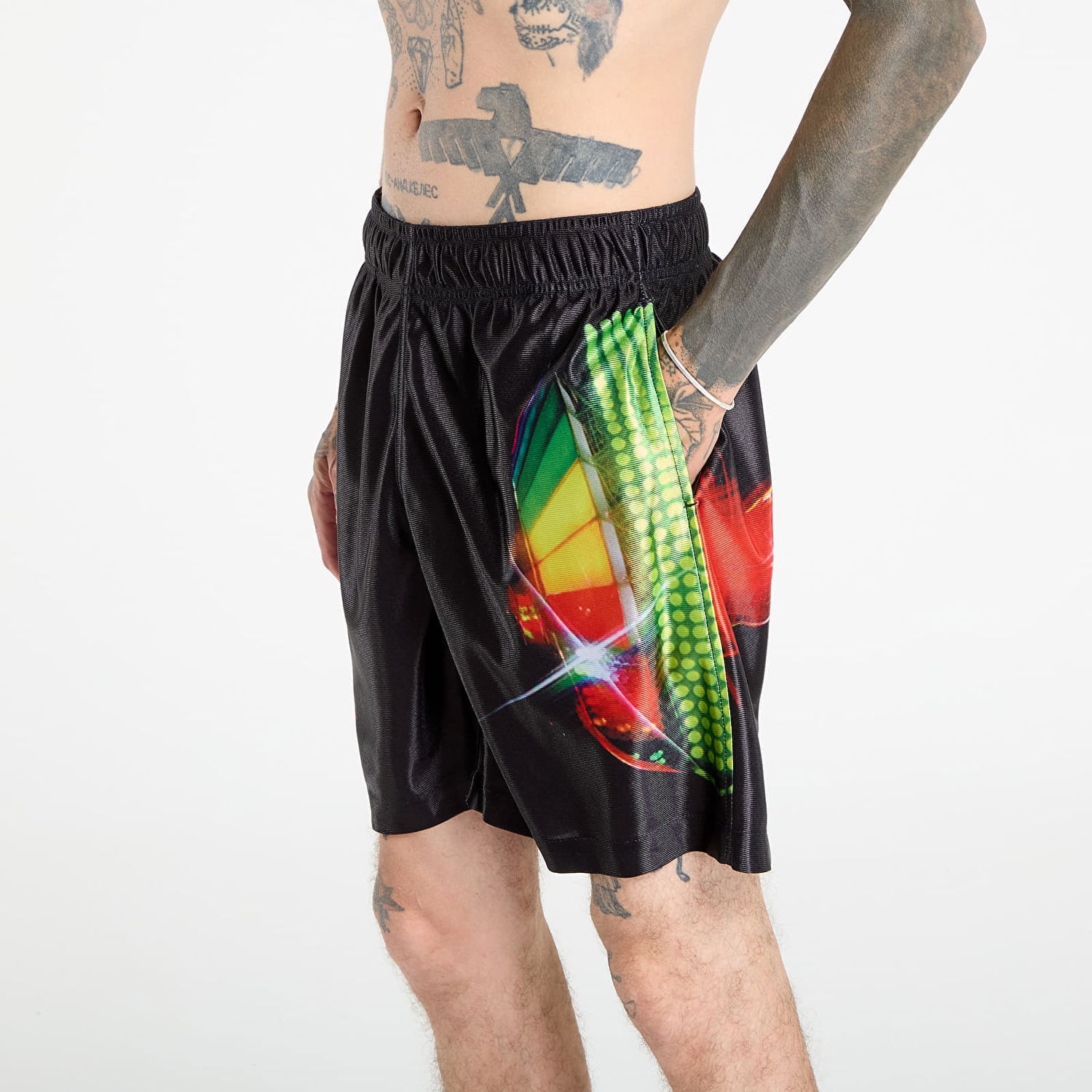 Šortky Pleasures PLEASURES Daft Club Sport Shorts Čierna | P25DP003-BLACK, 1