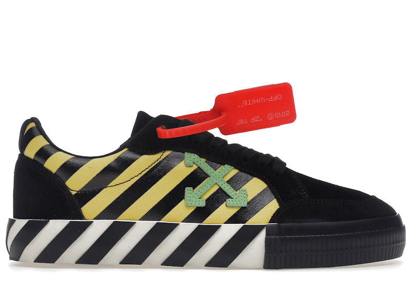 Tenisky a topánky Off-White Vulc Low Black Yellow Green Čierna | OMIA085E19C210476040, 0