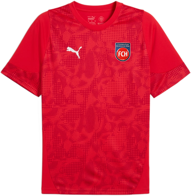 Dres Puma 1.FC Heidenheim Patterned Short Sleeve Training Shirt Červená | 5fch659167-01, 1