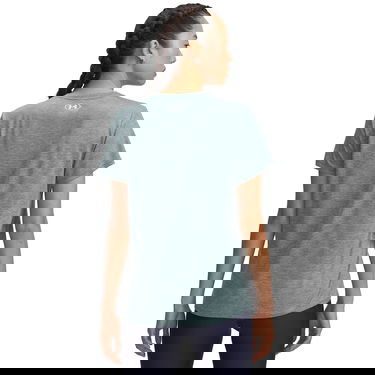 Tričko Under Armour V-Neck Short Sleeve T-Shirt Tech SSV-Twist Zelené | 1384227-587, 3