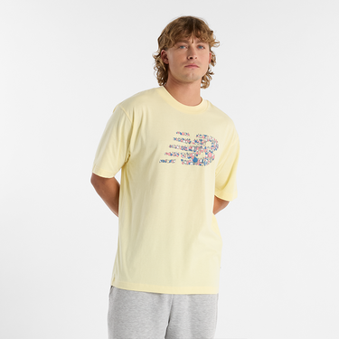 Tričko New Balance Printed Logo T-Shirt Žltá | NBMT51920PRC, 0