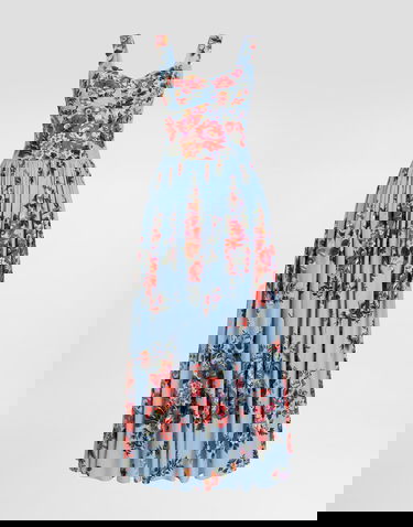 Šaty Dolce & Gabbana Dolce & Gabbana Flower Bouquet-print Pleated Maxi Dress Rôznofarebný | F6TTHTHS5UUHC5ZO, 0