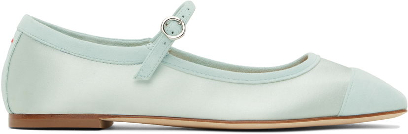 Oblečenie Aeyde Aeyde Uma Satin Toe-Cap Ballerina Flats Tyrkysová | A11-FL-RKLS08FL169-SS25-1017-067