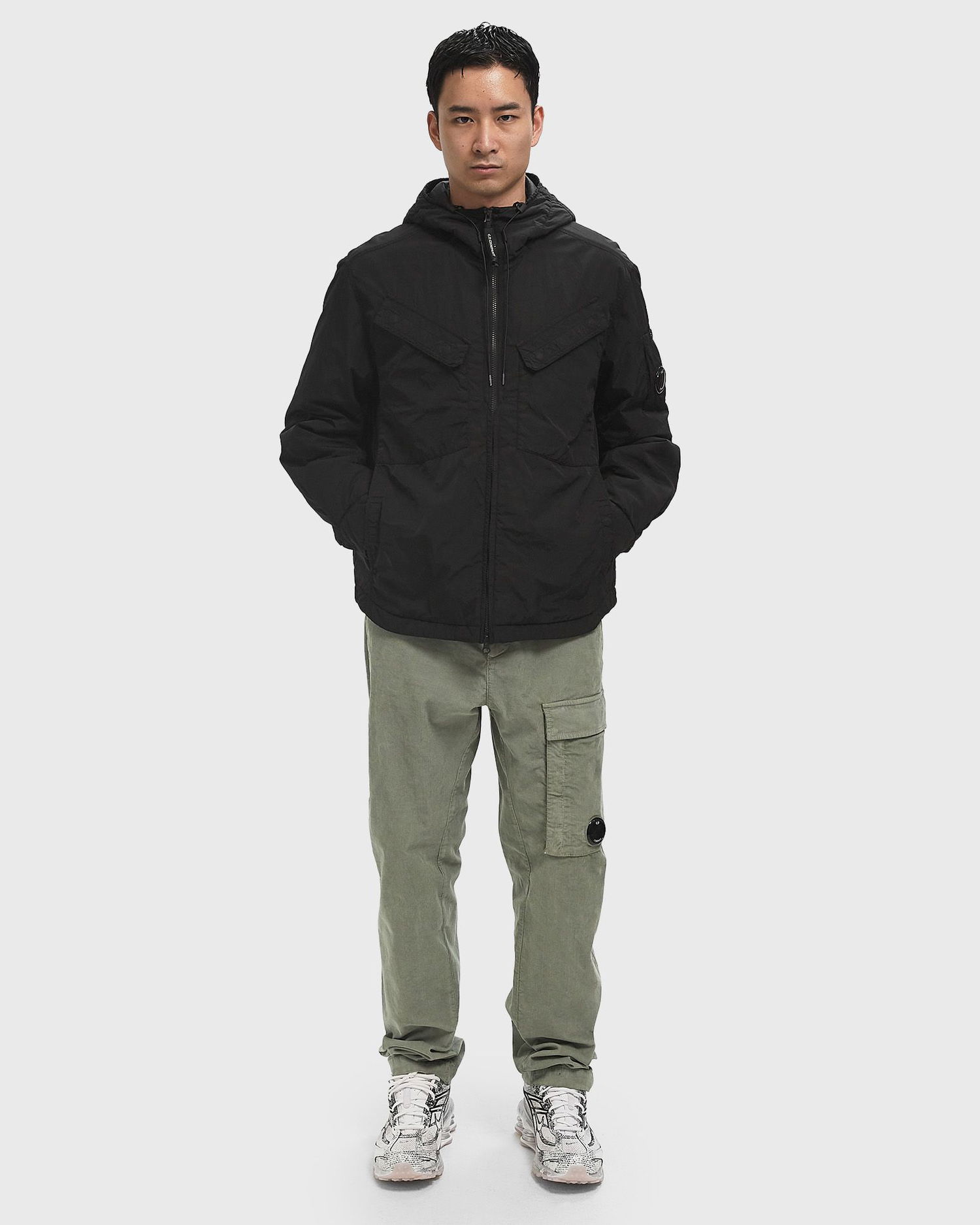 Bunda C.P. Company Padded Overshirt Čierna | 19CMOS084A005904G-999, 1