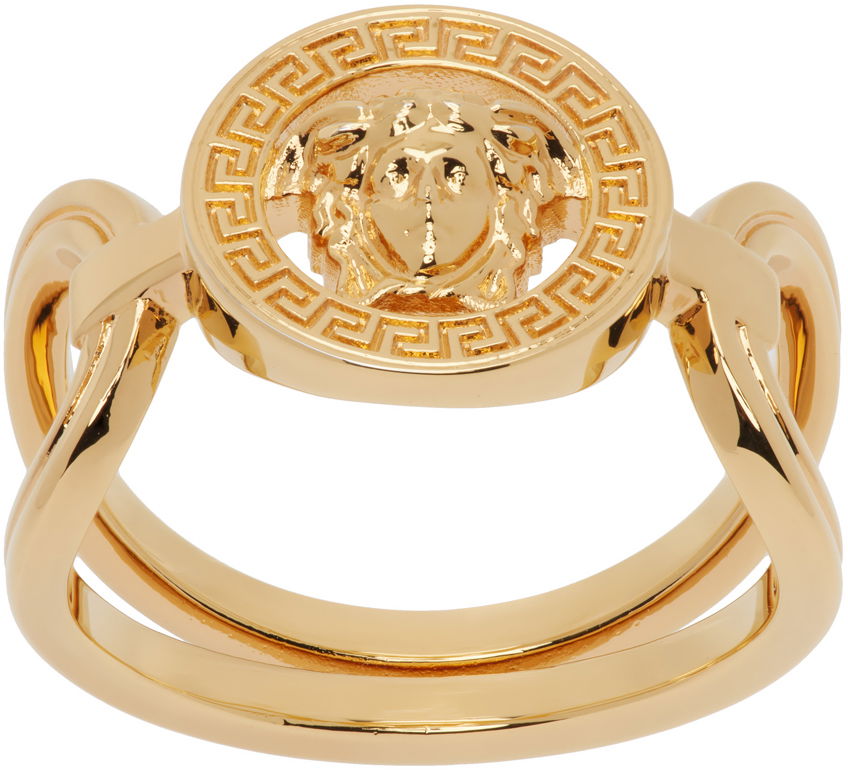 Prsteň Versace Gold Medusa '95 Ring Metalická | 1014558_1A00620, 0