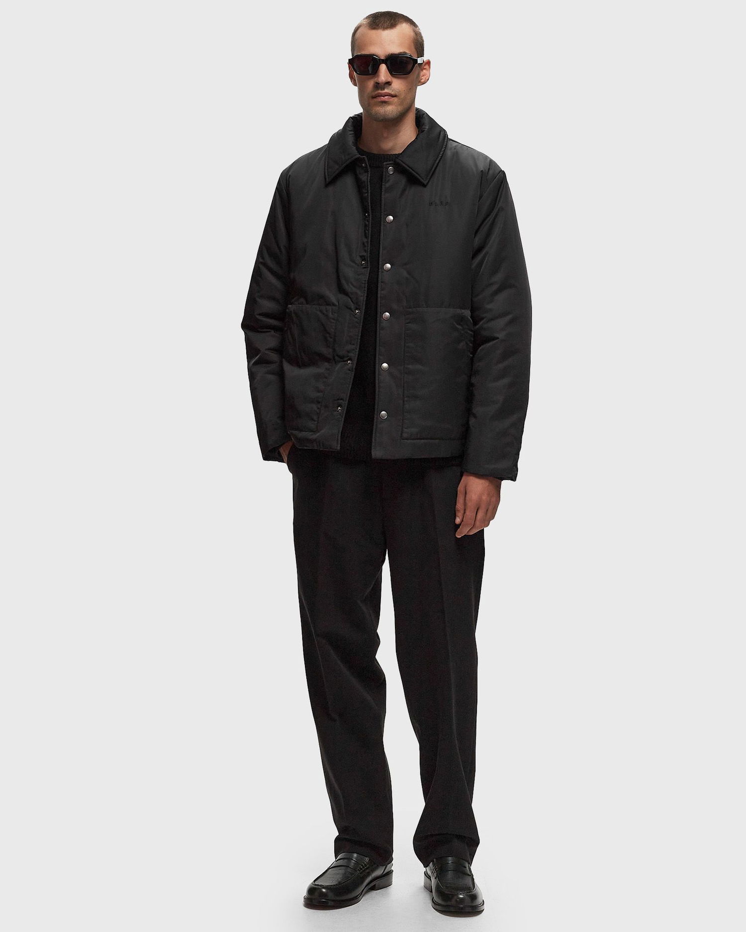 Vetrovka ØLÅF Padded Coach Jacket XL Čierna | M180516-BLACK, 1