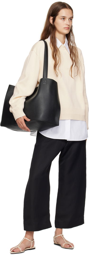 Kabelka Studio Nicholson Studio Nicholson Doublet Leather Tote Bag Čierna | DOUBLET SN - 741, 3