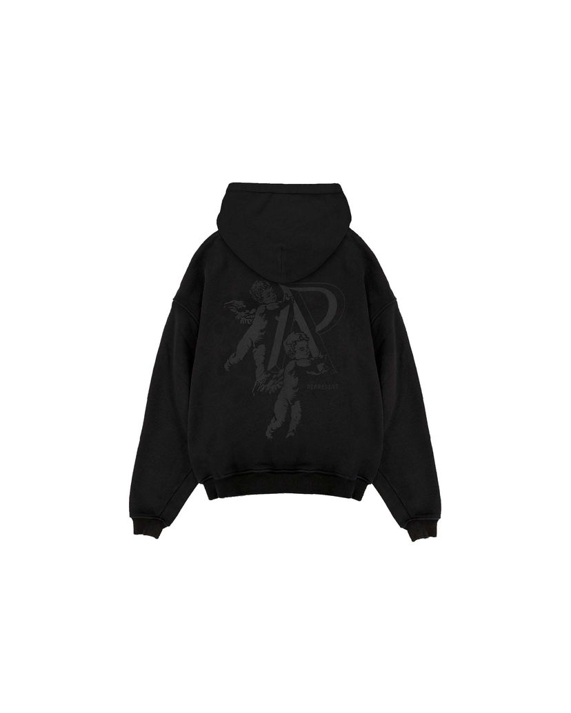 Mikina Represent Clo Represent Cherub Initial Hoodie Black Čierna | MH4022-01