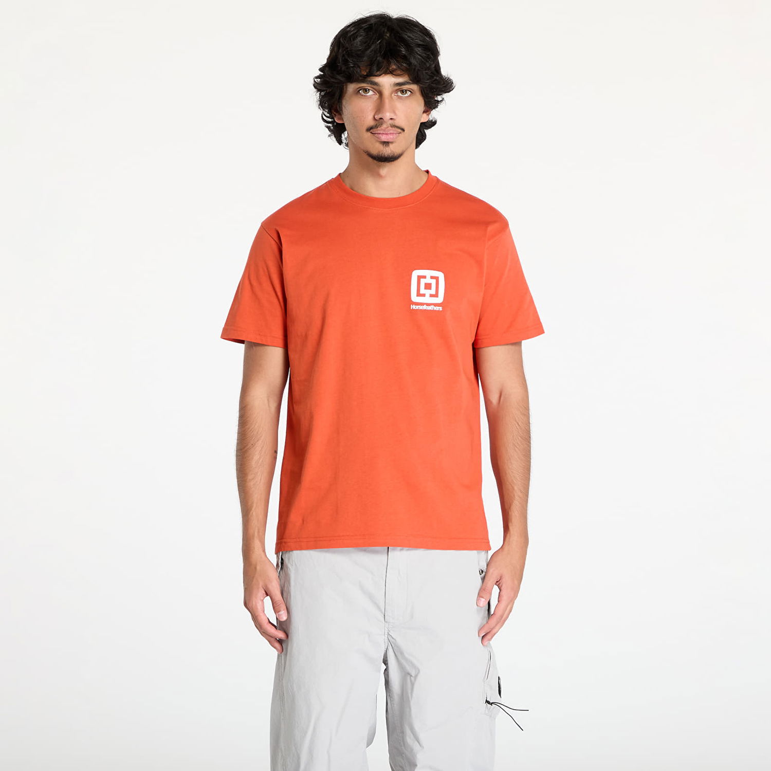 Tričko Horsefeathers Mini Logo T-Shirt Orange Rust M Oranžová | SM1217Z, 0