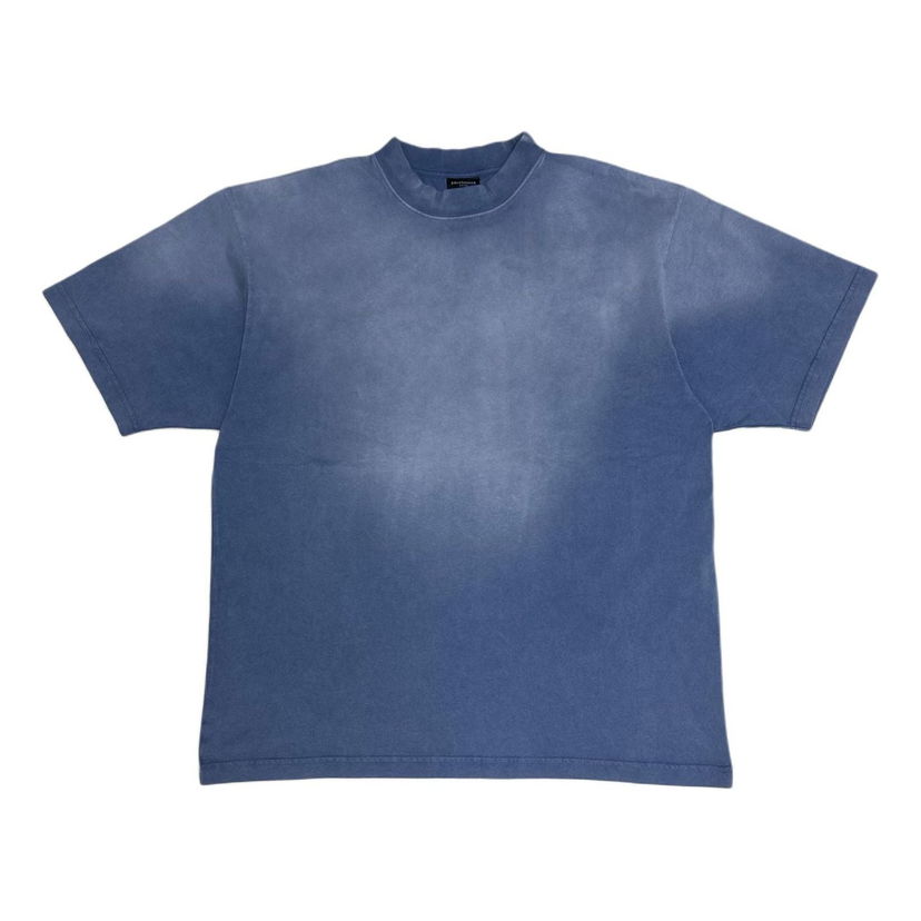 Tričko Balenciaga Hand-Drawn T-Shirt Modrá | 764235TPVU42671