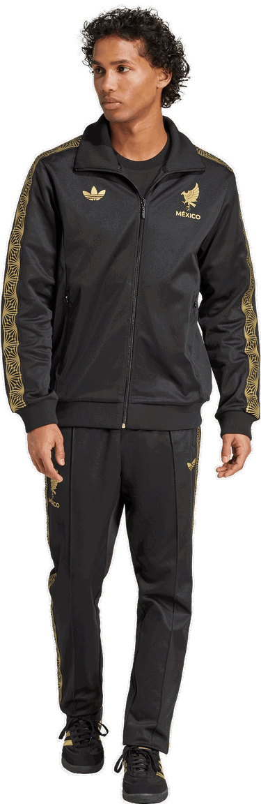 Tepláky adidas Originals adidas Originals Mexico 2025 Gold Track Pants Čierna | je5337, 4