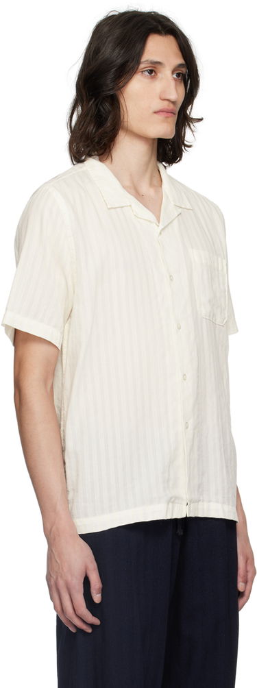 Košeľa Universal Works Universal Works Road Striped Casual Shirt Biela | 30666, 1