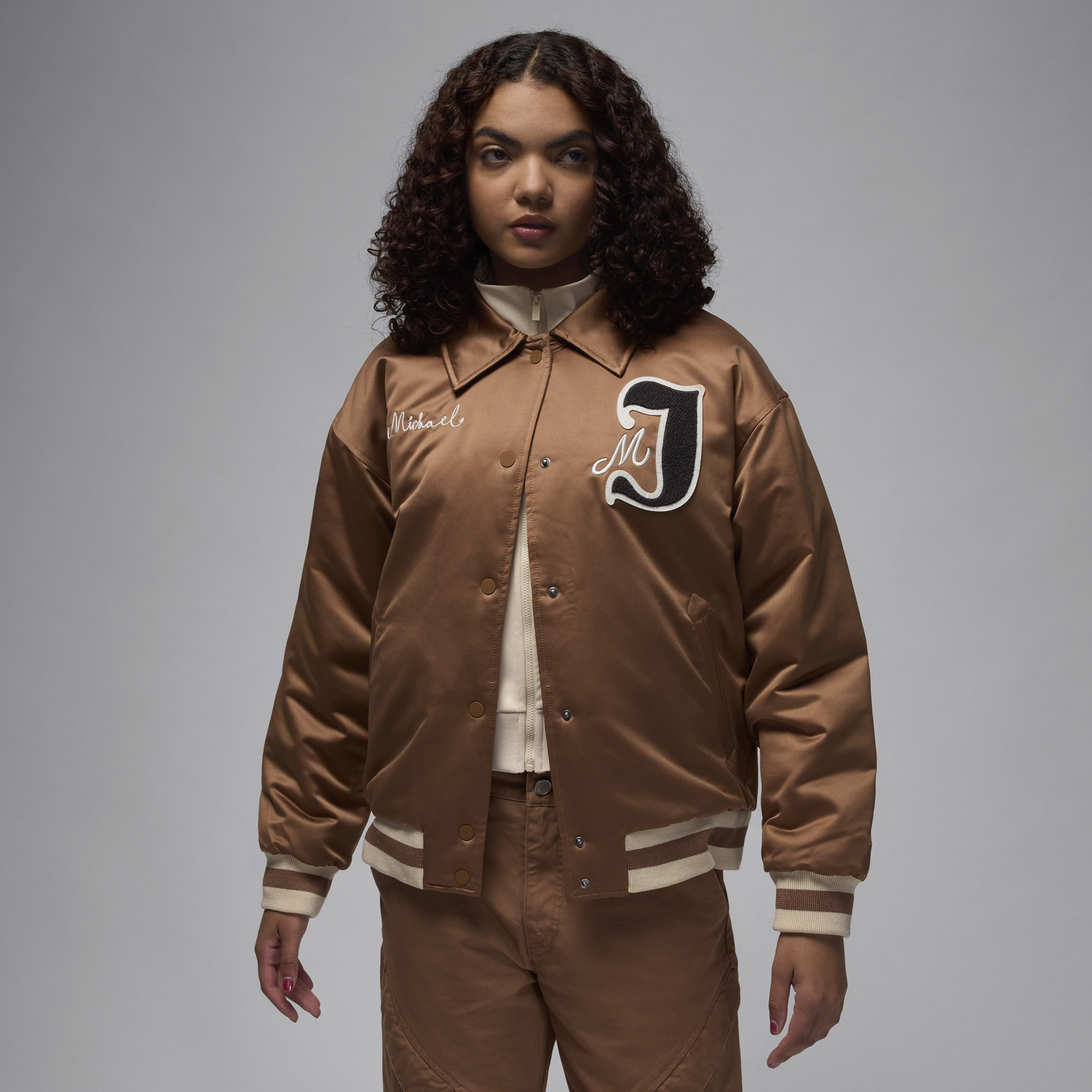 Bomber bunda Jordan Bomber Jacket Hnedá | FV7137-223, 0