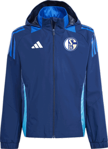Vetrovka adidas Originals FC Schalke 04 Hooded All-Weather Jacket Navy | 5s04ir9525, 0