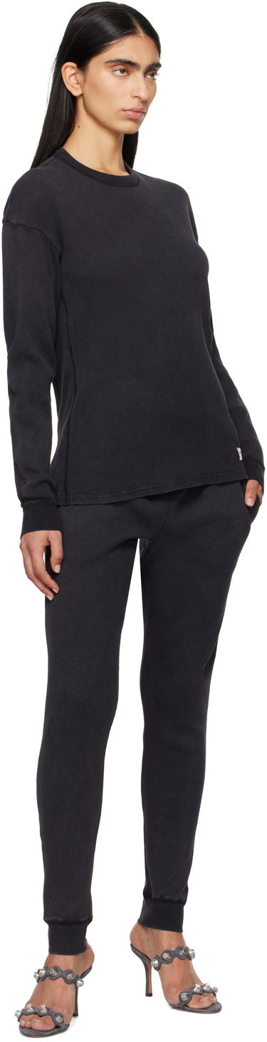 Sveter Alexander Wang Alexander Wang Long Sleeve Waffle T-Shirt Čierna | UC4221611W, 3