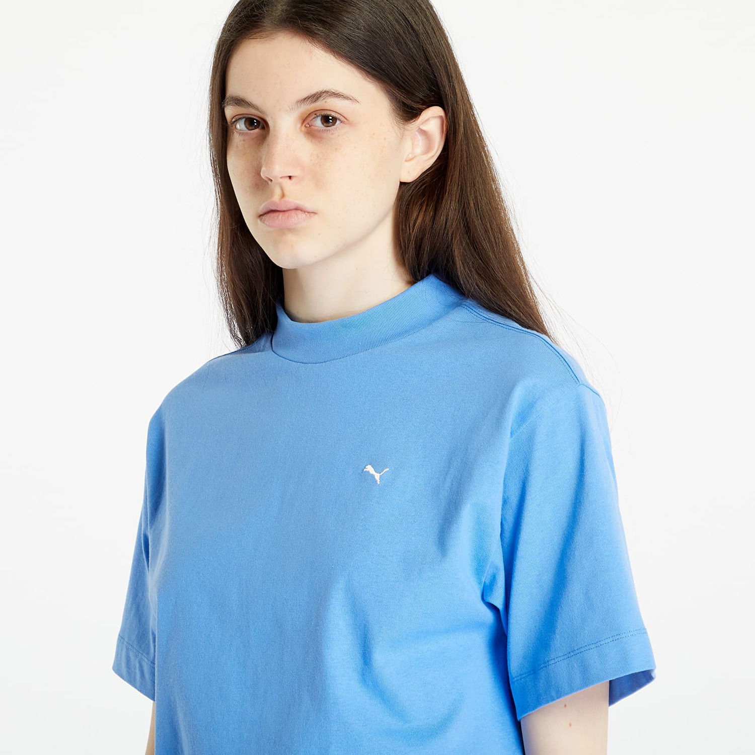 Tričko Puma x YONA SUNPŌ Mock Neck Tee Modrá | 53797745, 0