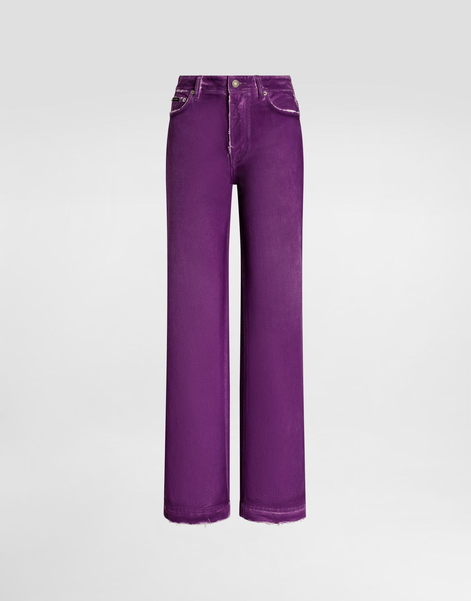 Džínsy Dolce & Gabbana Dolce & Gabbana 5-Pocket Wide-Leg Jeans Fialová | FTC79DG8NO6S9001, 0