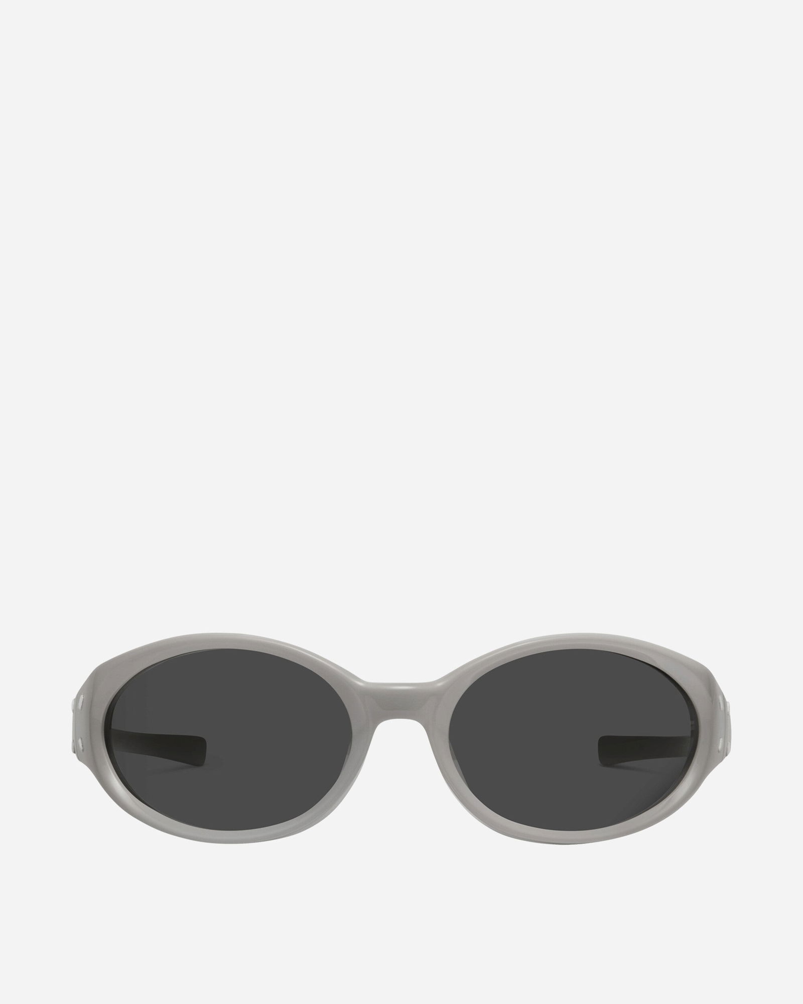 Oval Leather Sunglasses