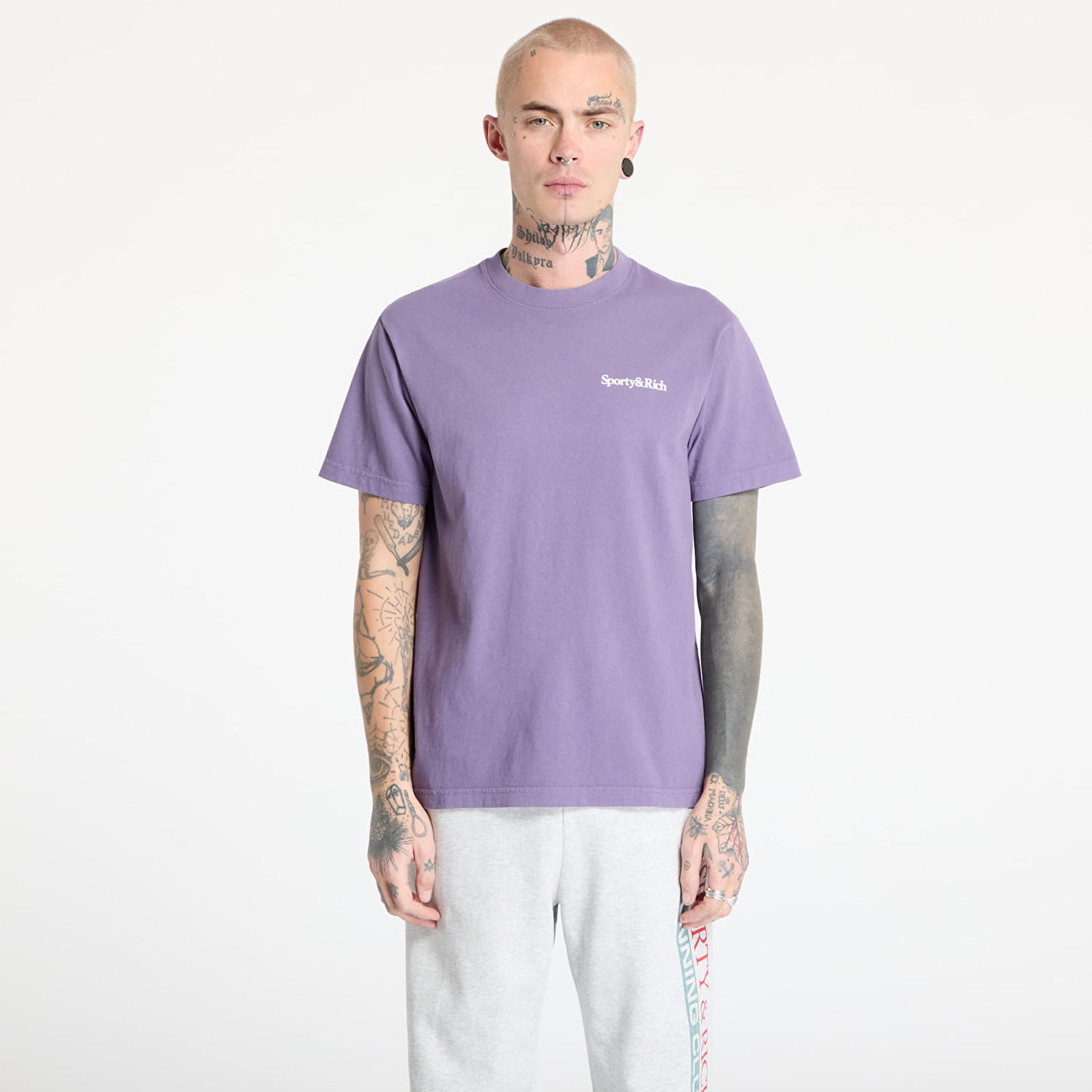Tričko Sporty & Rich Sporty & Rich Health Is Wealth T-Shirt Fialová | TO043514300PU09, 0