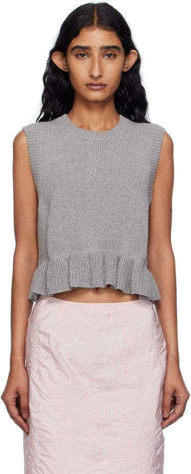 Sveter Cecilie Bahnsen Cecilie Bahnsen Bill Knit Vest Šedá | 2.25KNI53001 BILL VEST, 0