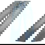 Genoa Distressed High-Waist Wide-Leg Jeans