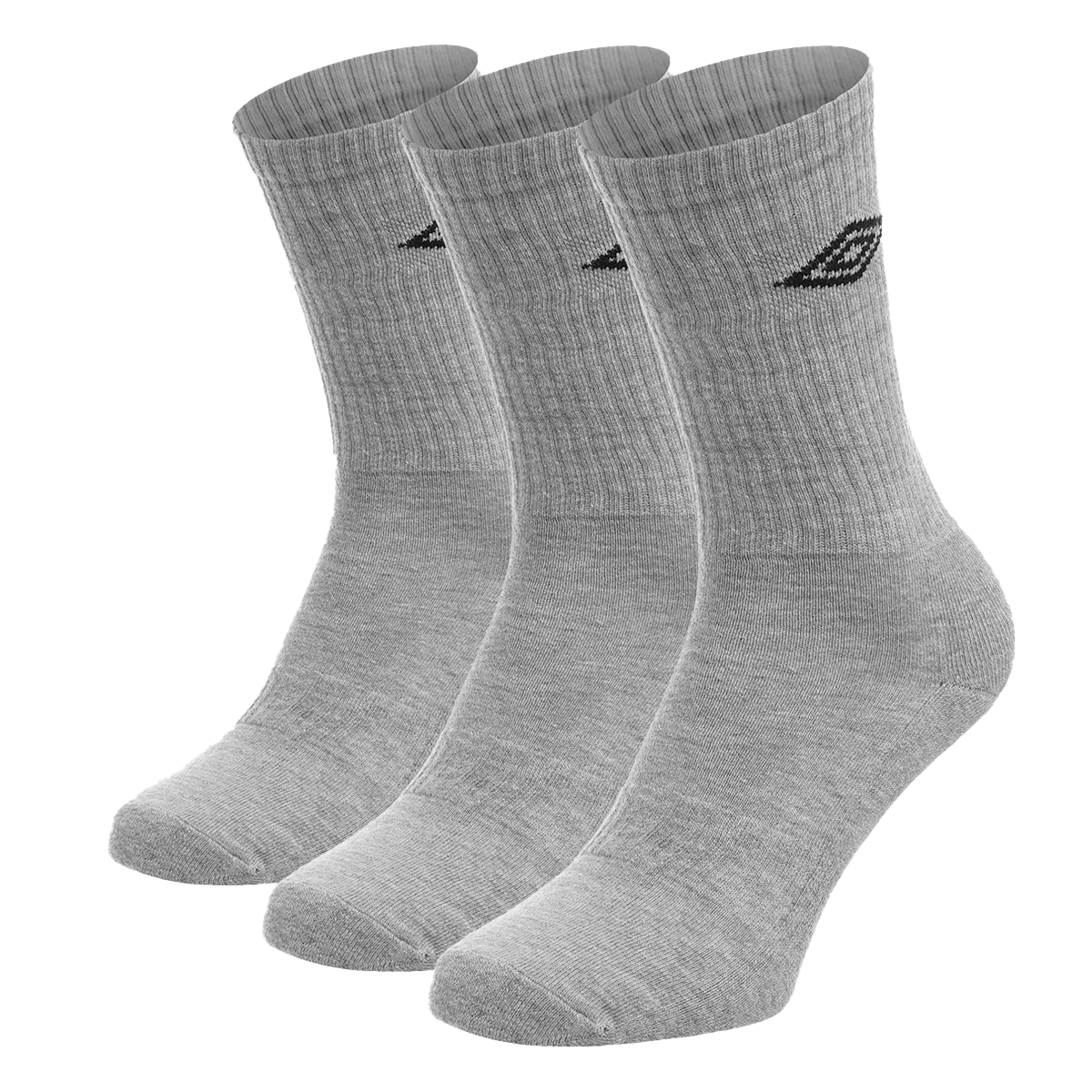 Ponožky Umbro Crew Socks Triple Pack Šedá | UME241U104-3A, 0