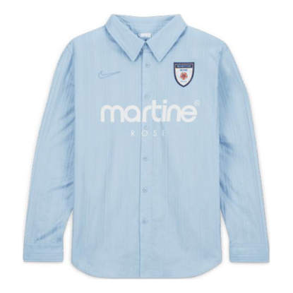 Košeľa Nike Martine Rose Logo Long Sleeve Shirt Modrá | AQ4458-001, 0