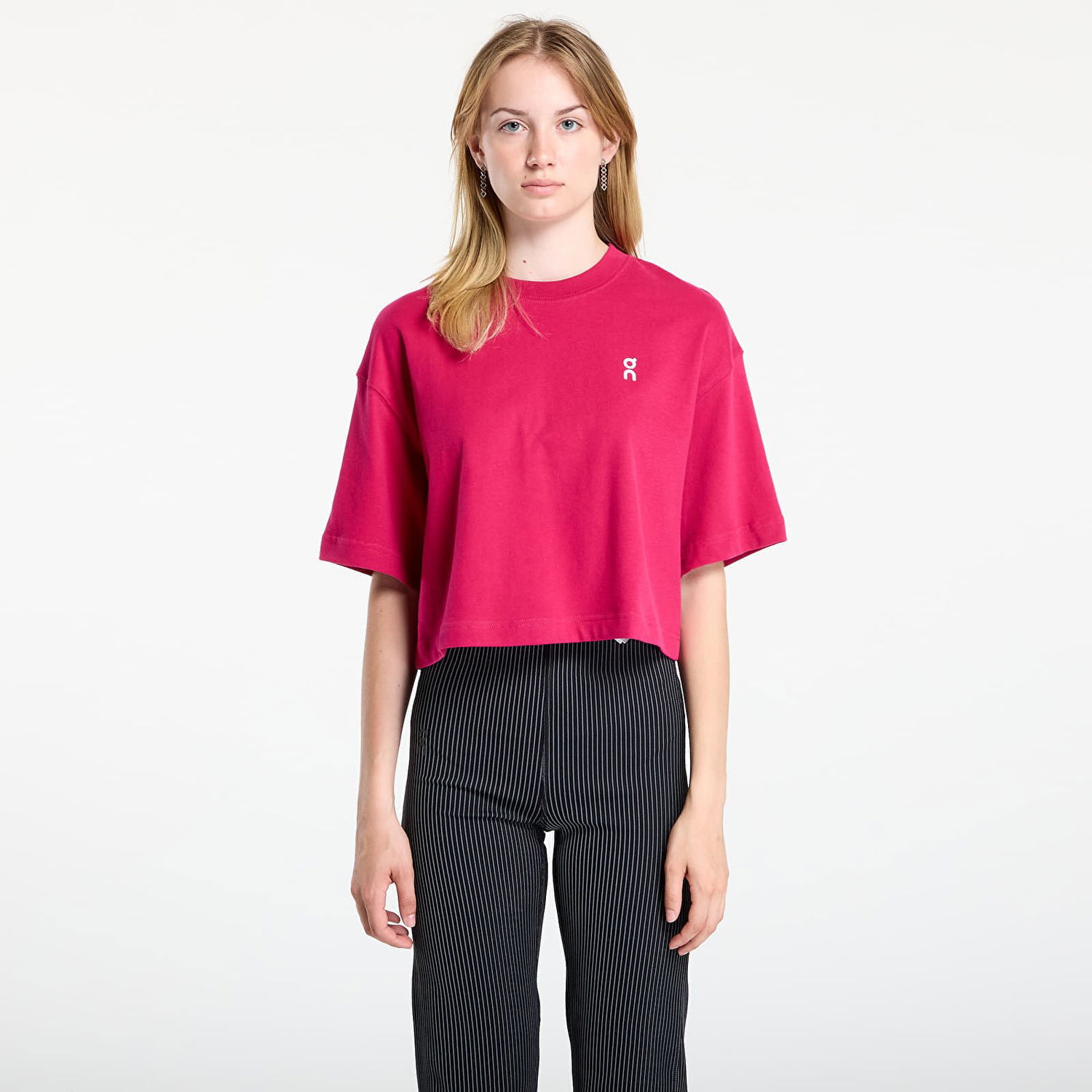 Crop Top On Running On Club Boxy T-Shirt Ružová | 1WF11123538 W, 0