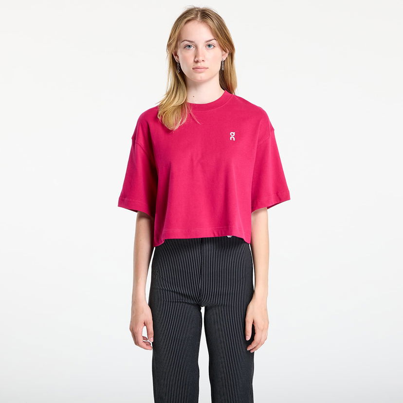Crop Top On Running On Club Boxy T-Shirt Ružová | 1WF11123538 W