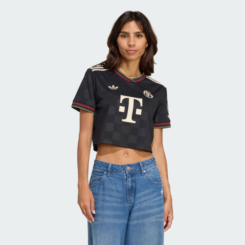 Dres adidas Performance FC Bayern Munich 25/26 Women's Cropped Third Jersey Čierna | KE6800